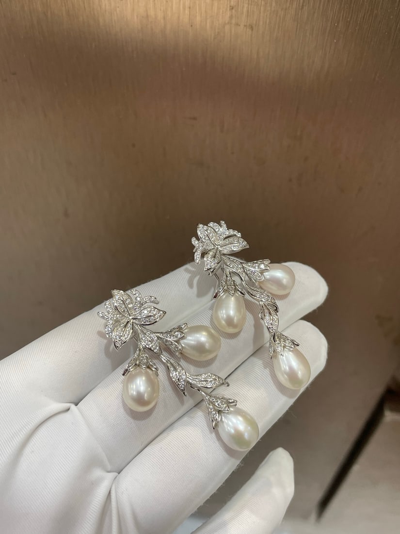 925 Silver Natural Pearl Earrings - 2