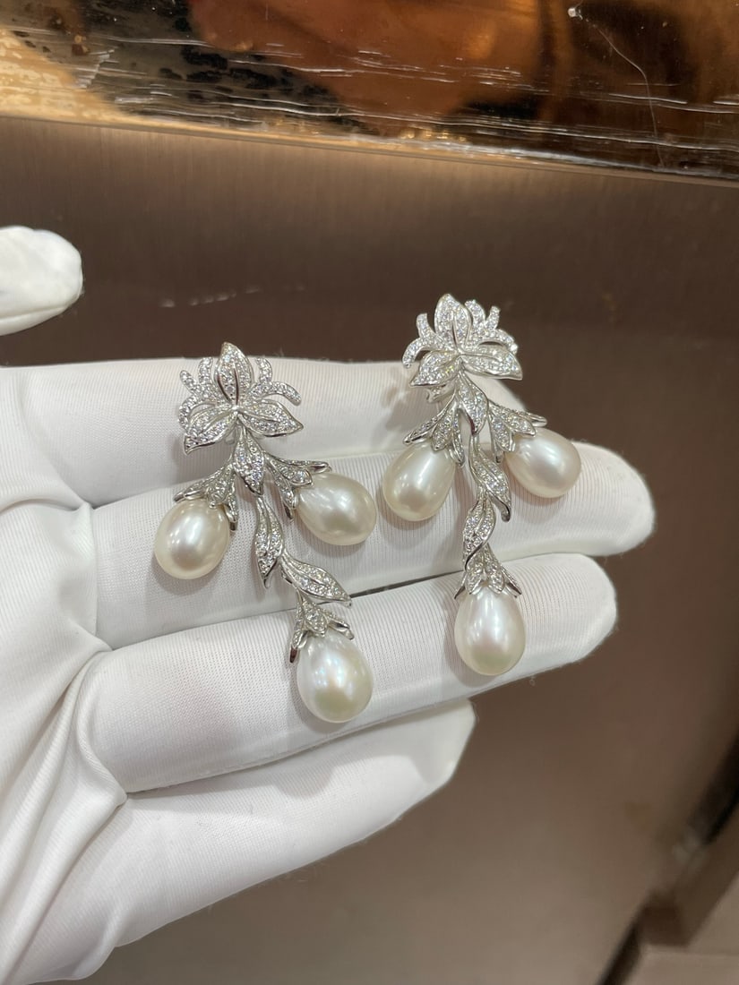 925 Silver Natural Pearl Earrings - 3