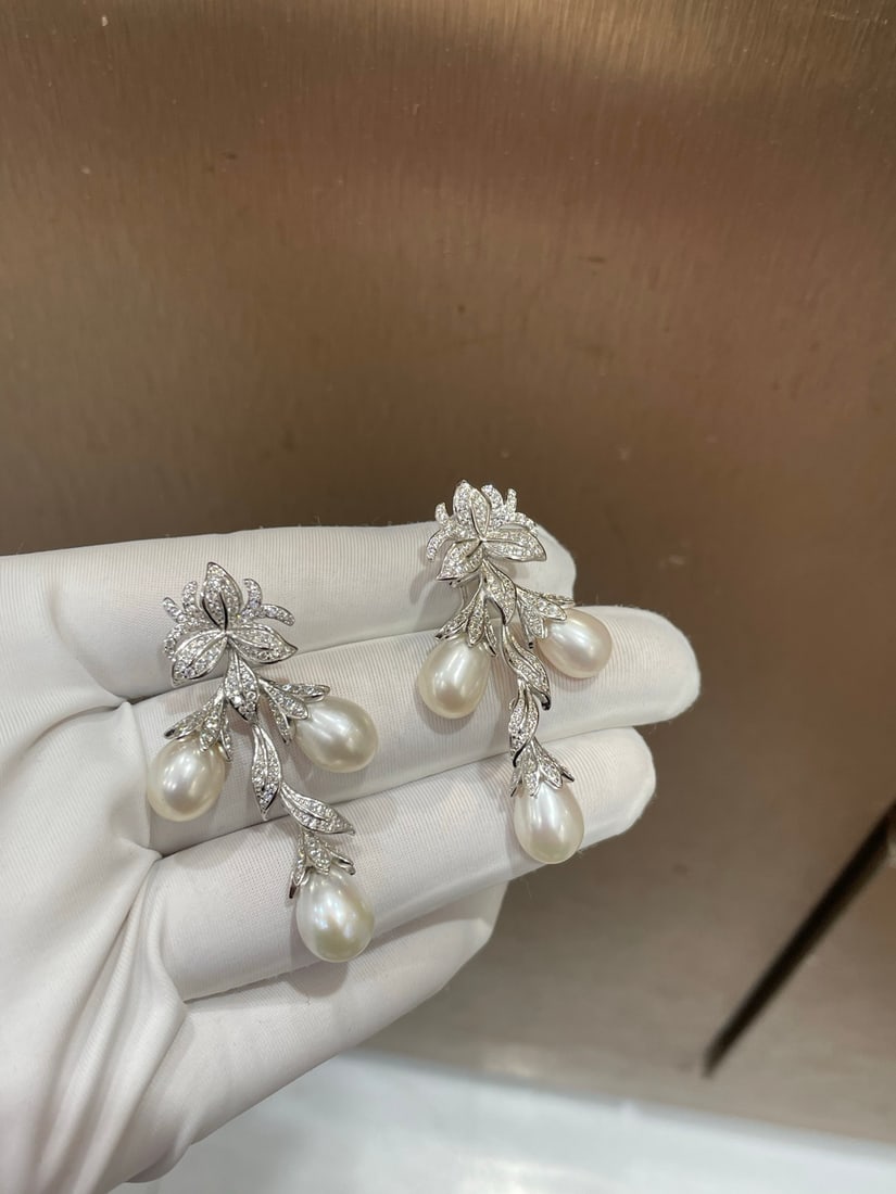 925 Silver Natural Pearl Earrings - 4