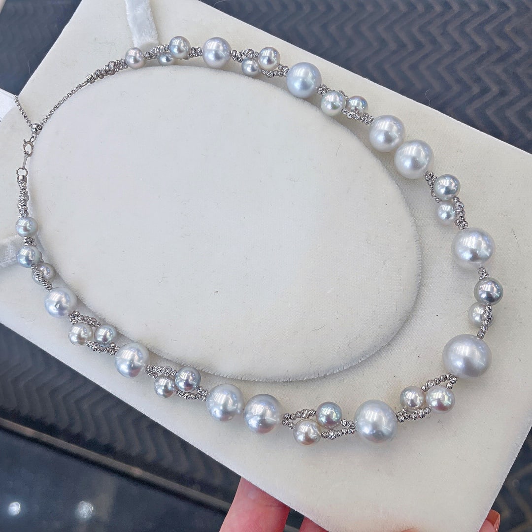 18K Gold-Plated Natural Freshwater Pearl Necklace - 3