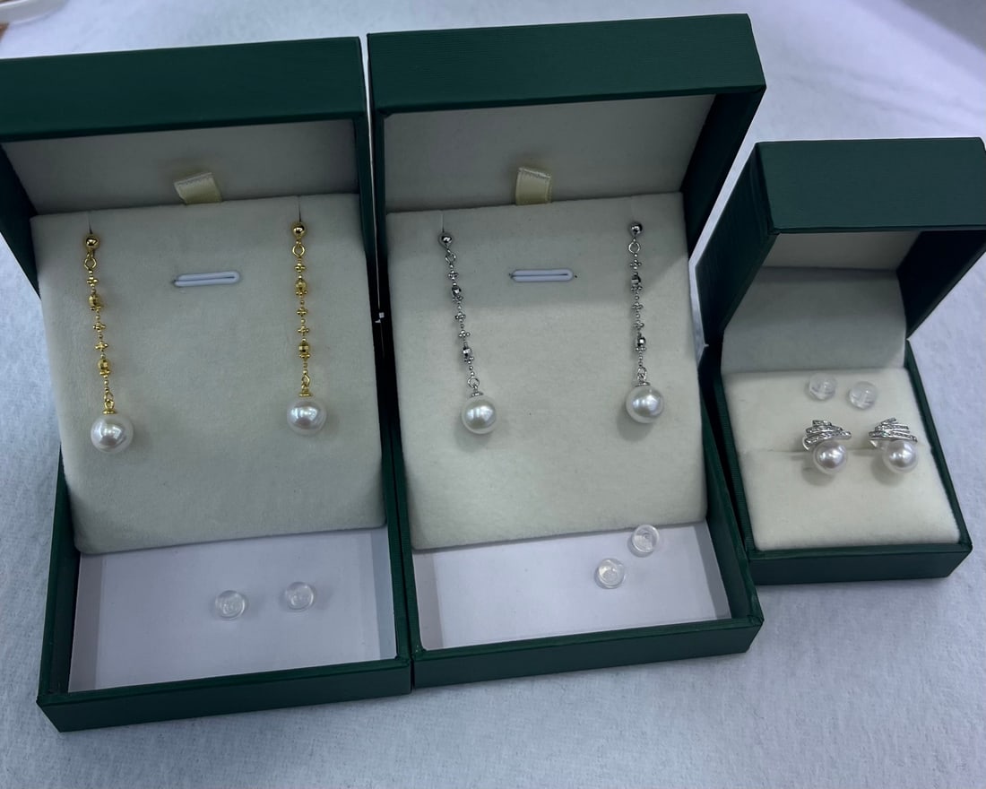 Natural Freshwater Pearl Earrings - 7