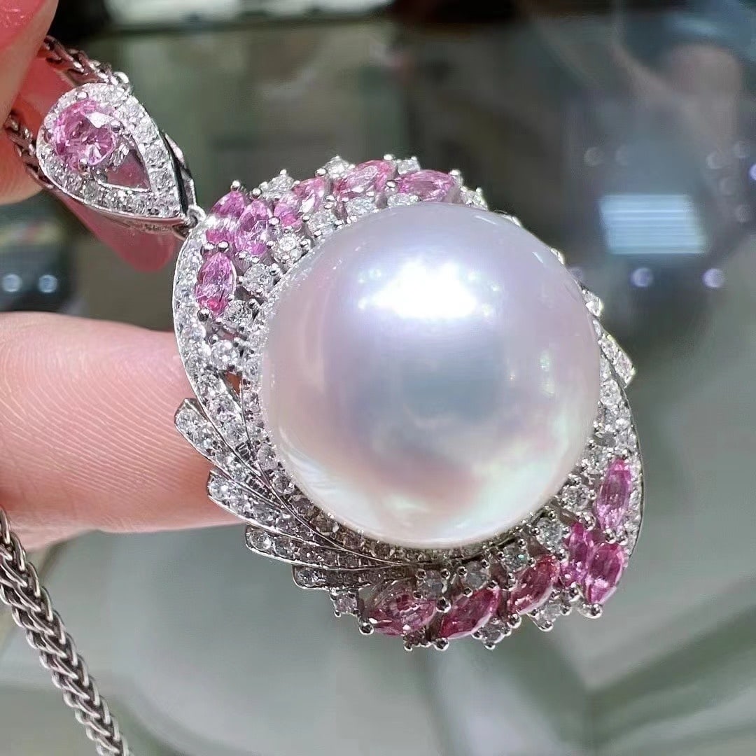 S925 Silver Natural Pearl Pendant - 2