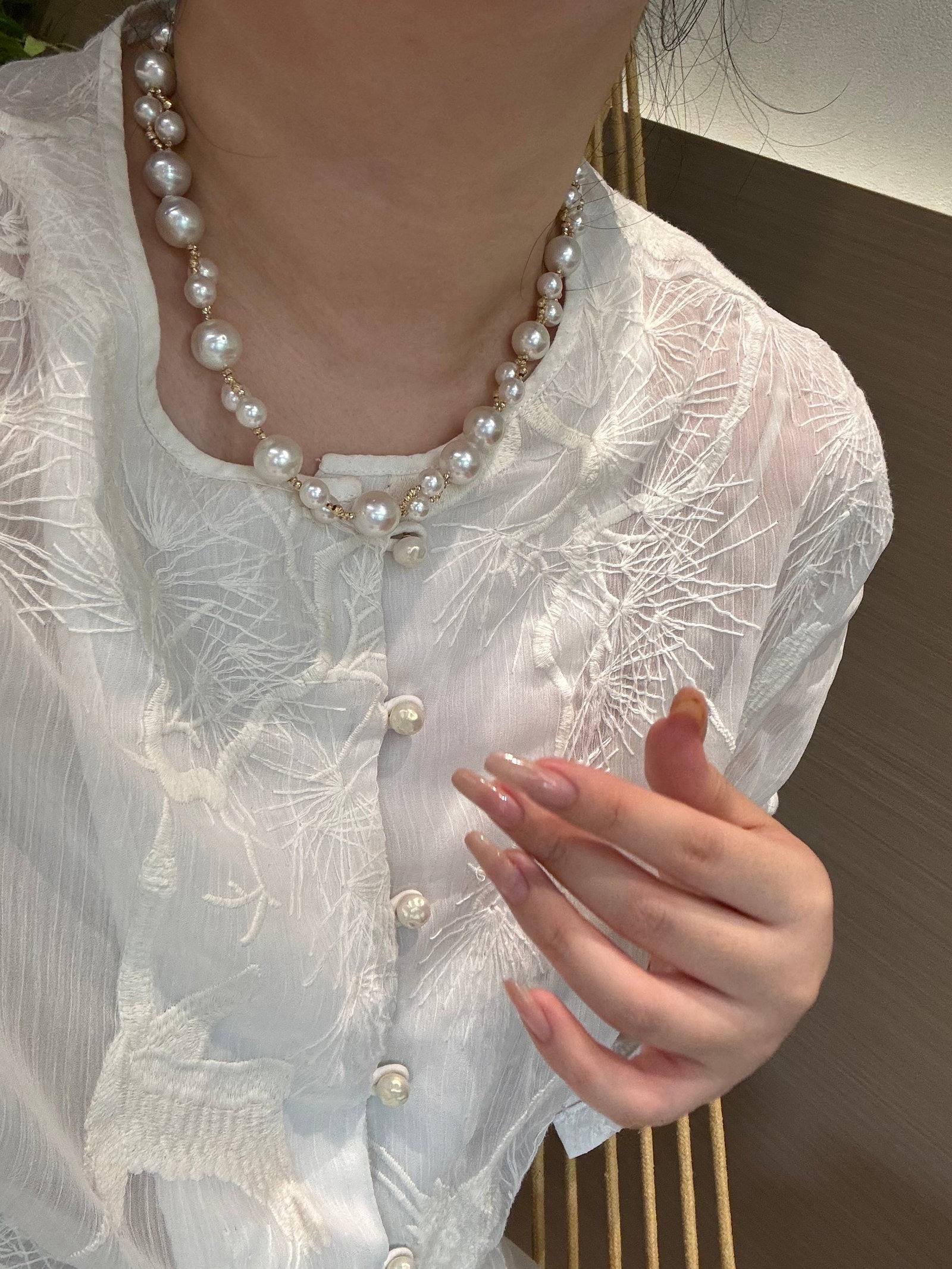 18K Gold-Plated Freshwater Akoya Necklace - 4