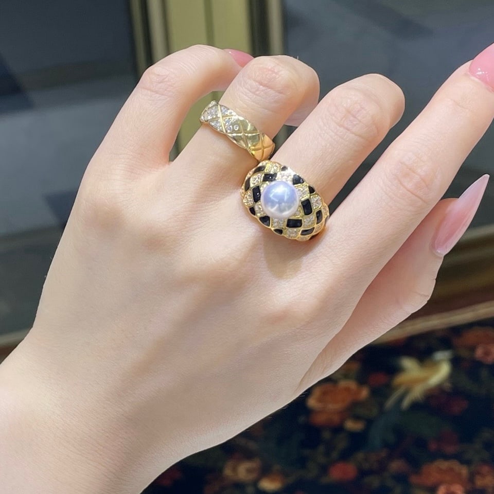 Silver Natural Freshwater Pearl Ring - 3