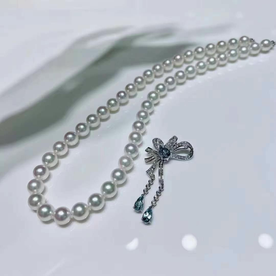 S925 Silver Natural White Pearl Necklace - 4