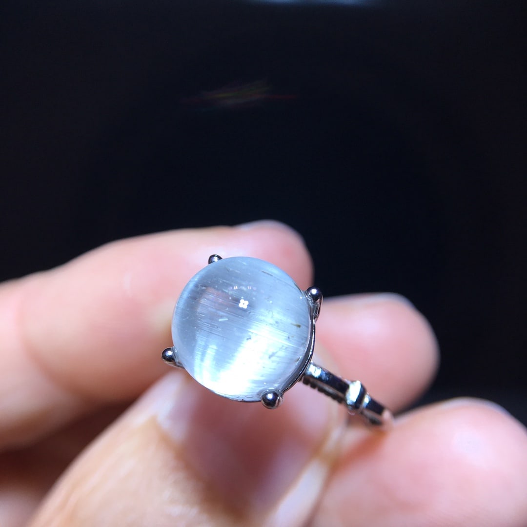 925 Silver Natural Topaz Ring - 7