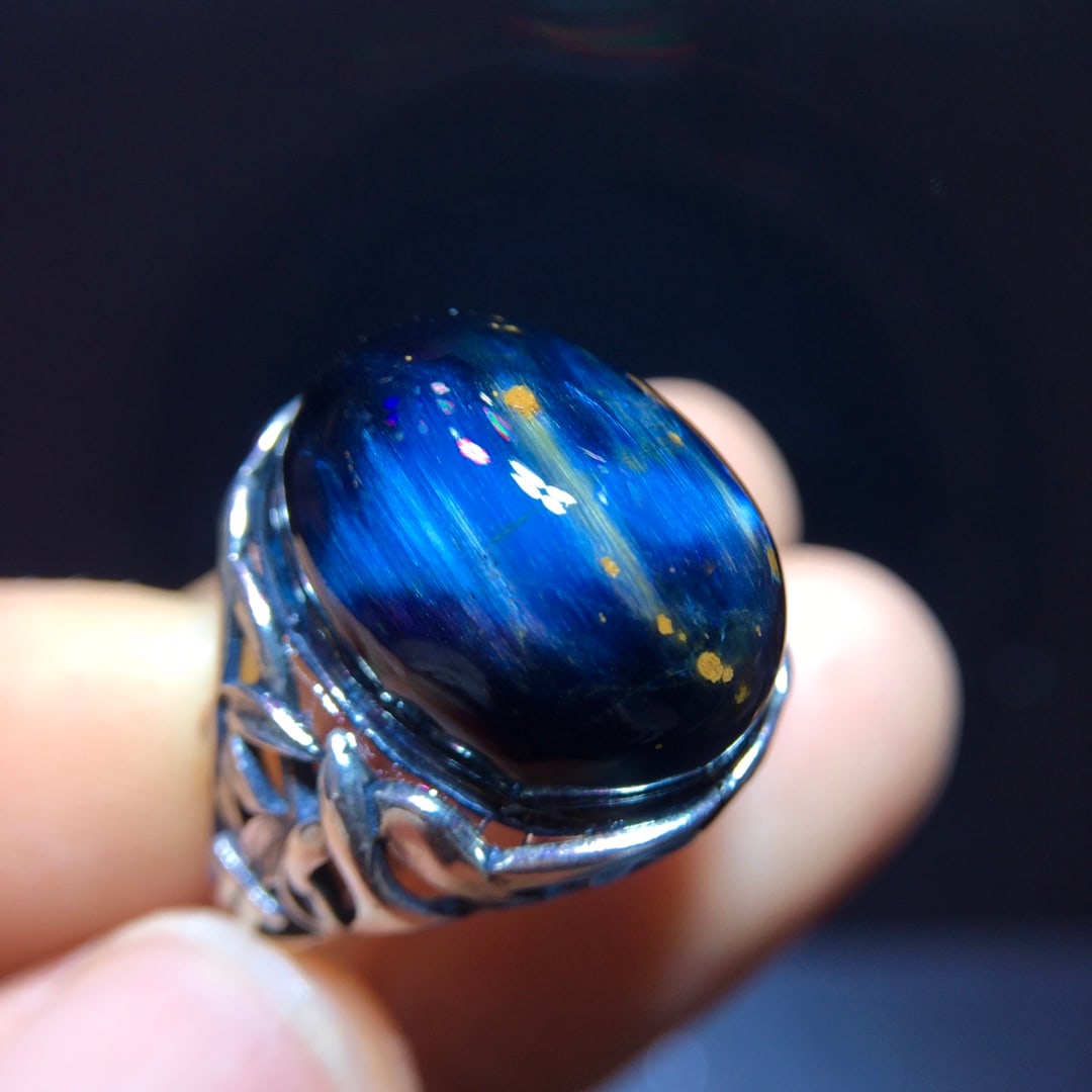 925 Silver Natural Pietersite Ring - 2