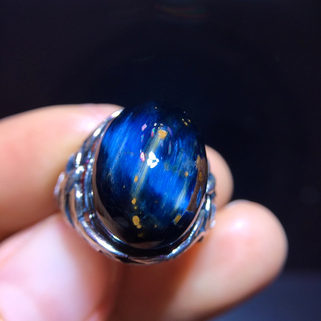 925 Silver Natural Pietersite Ring - 4