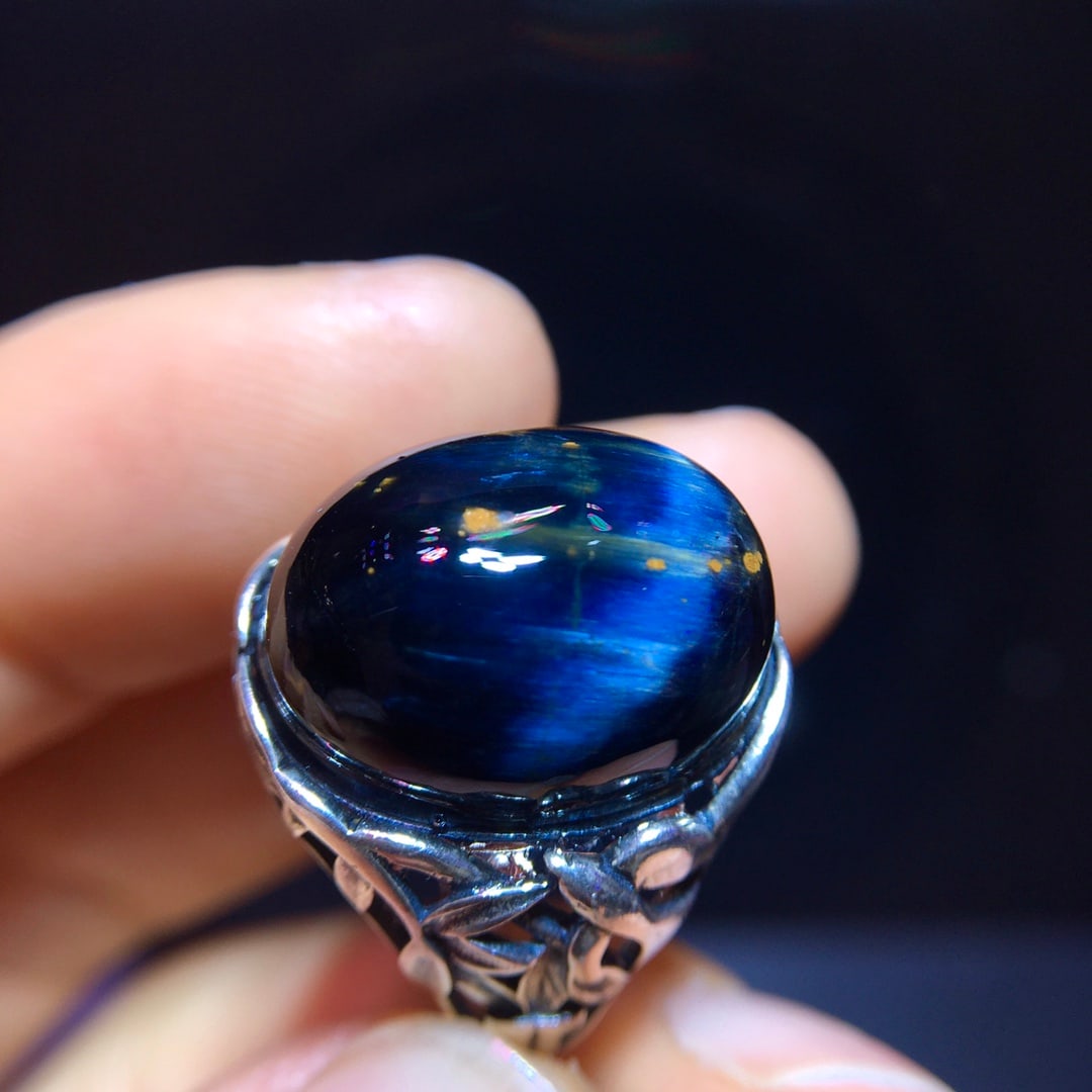 925 Silver Natural Pietersite Ring - 5