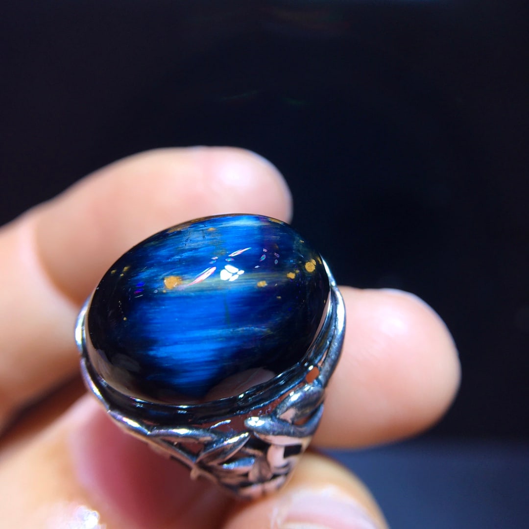 925 Silver Natural Pietersite Ring - 8
