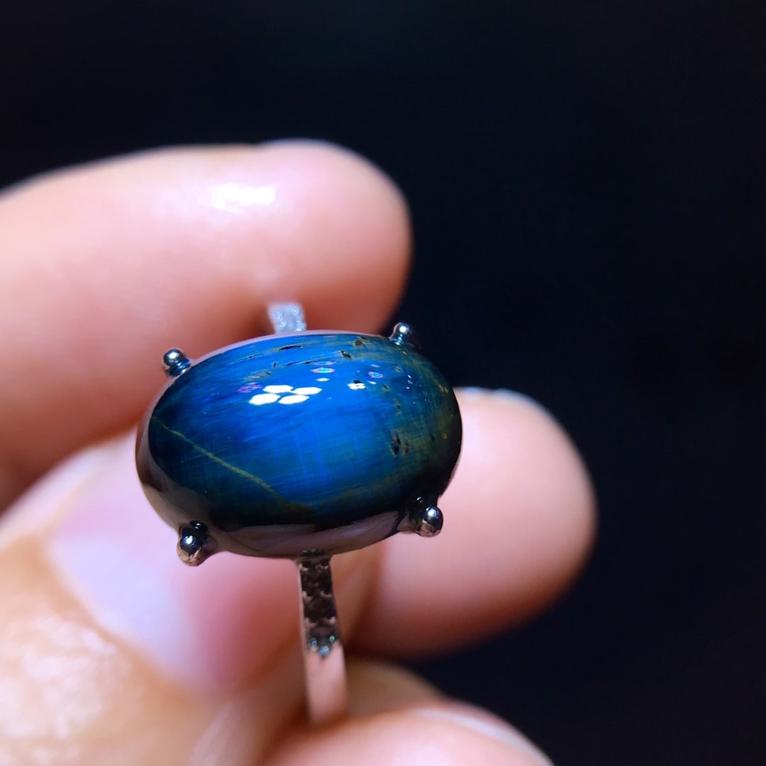 925 Silver Natural Pietersite Ring - 3