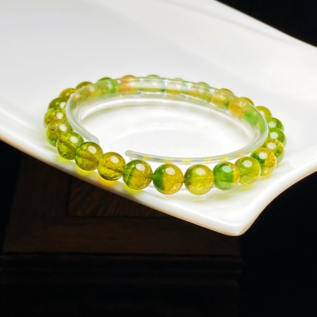 Natural Watermelon Tourmaline Bracelet - 6
