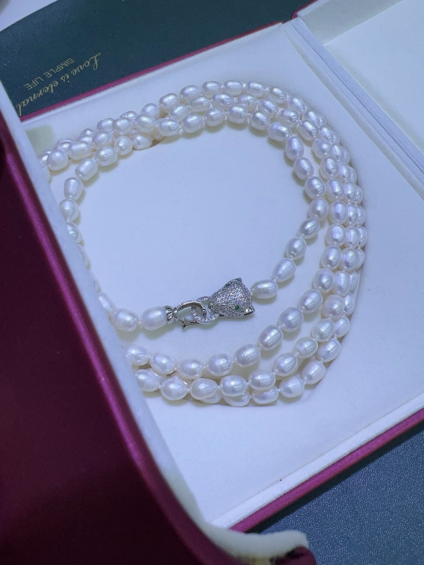 Natural Freshwater Pearl Necklace - 6