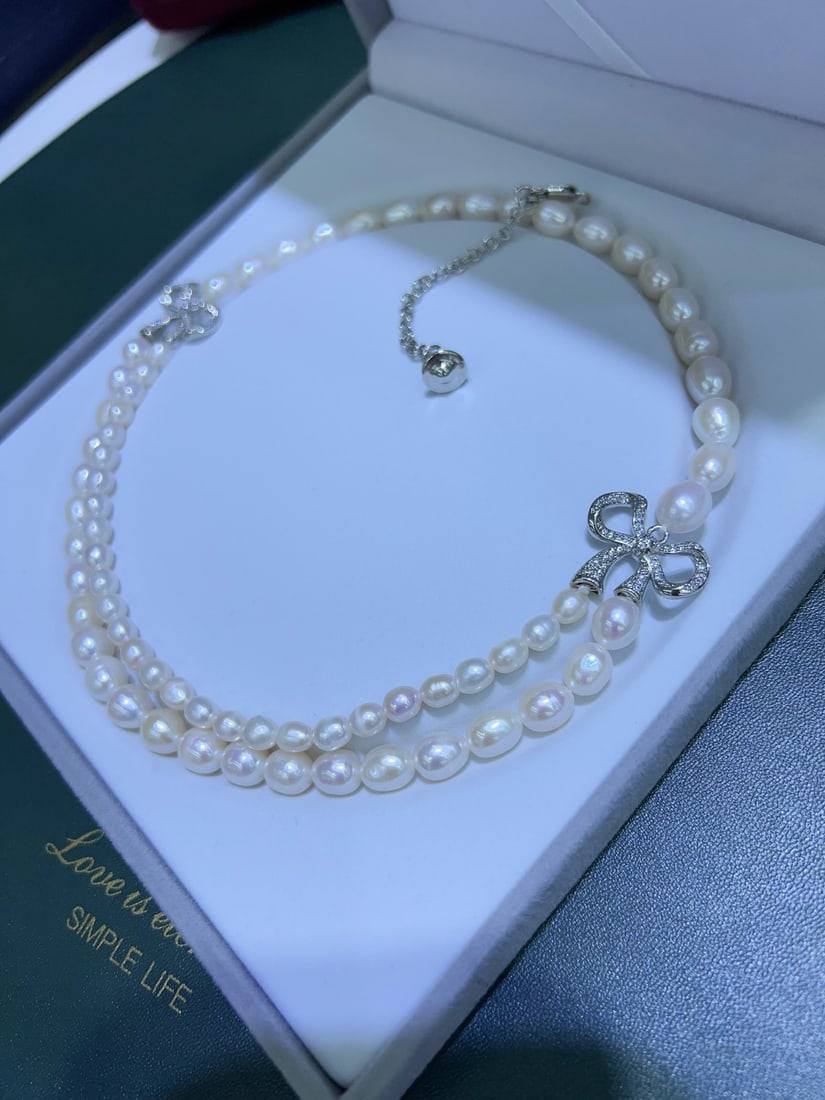 Natural Freshwater Pearl Necklace - 5