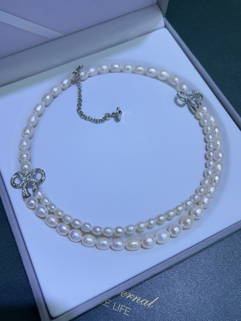 Natural Freshwater Pearl Necklace - 6
