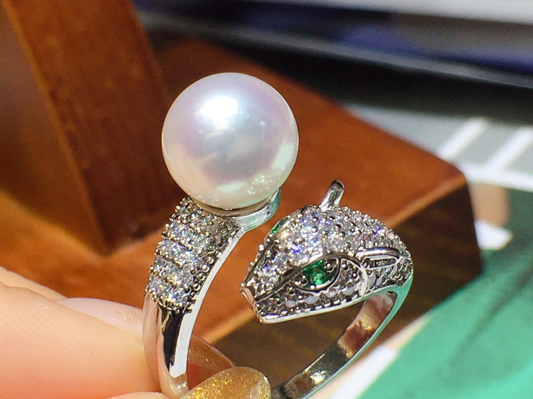 18K Gold Plated Natural Freshwater Pearl Ring - 2