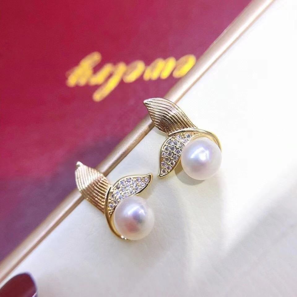 Natural Pearl Earrings - 2