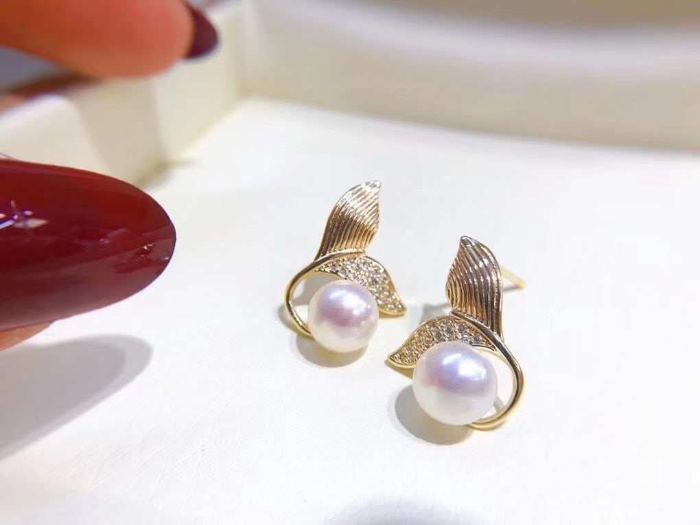 Natural Pearl Earrings - 3
