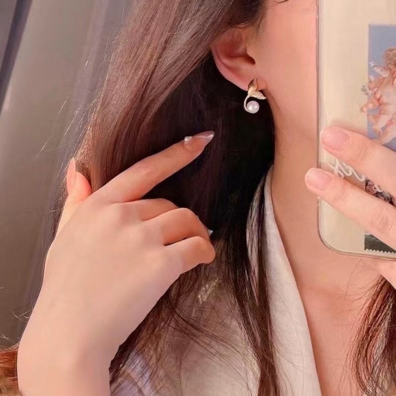 Natural Pearl Earrings - 5