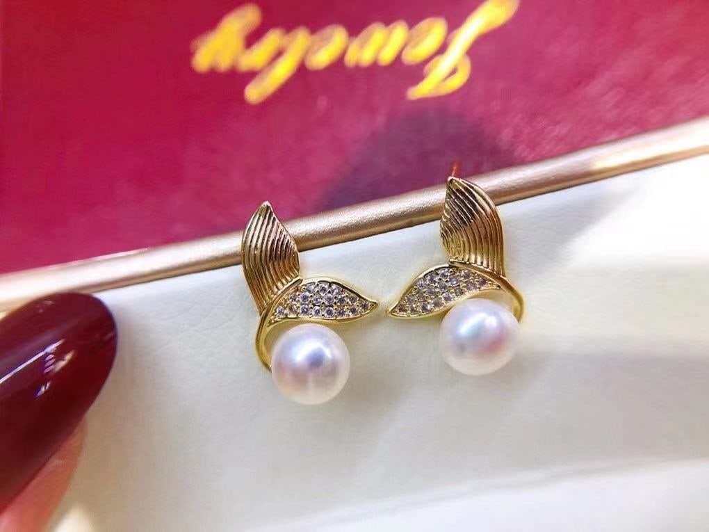 Natural Pearl Earrings - 6