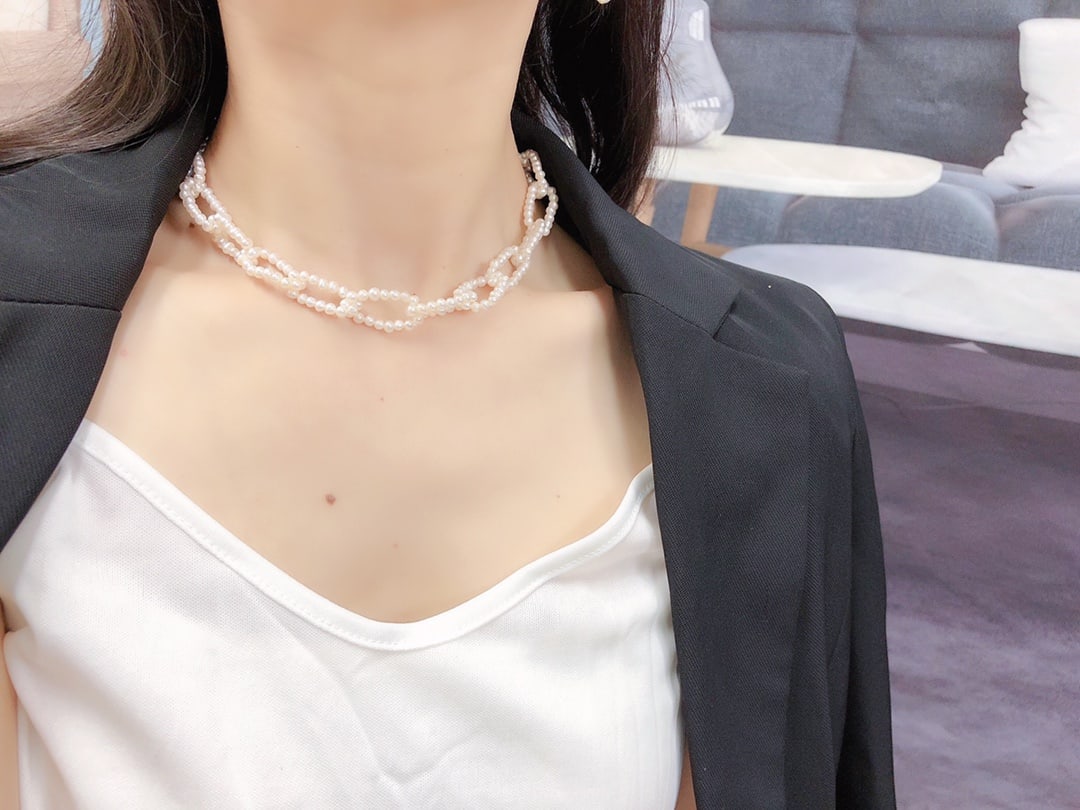 Natural Freshwater Pearl Necklace - 8