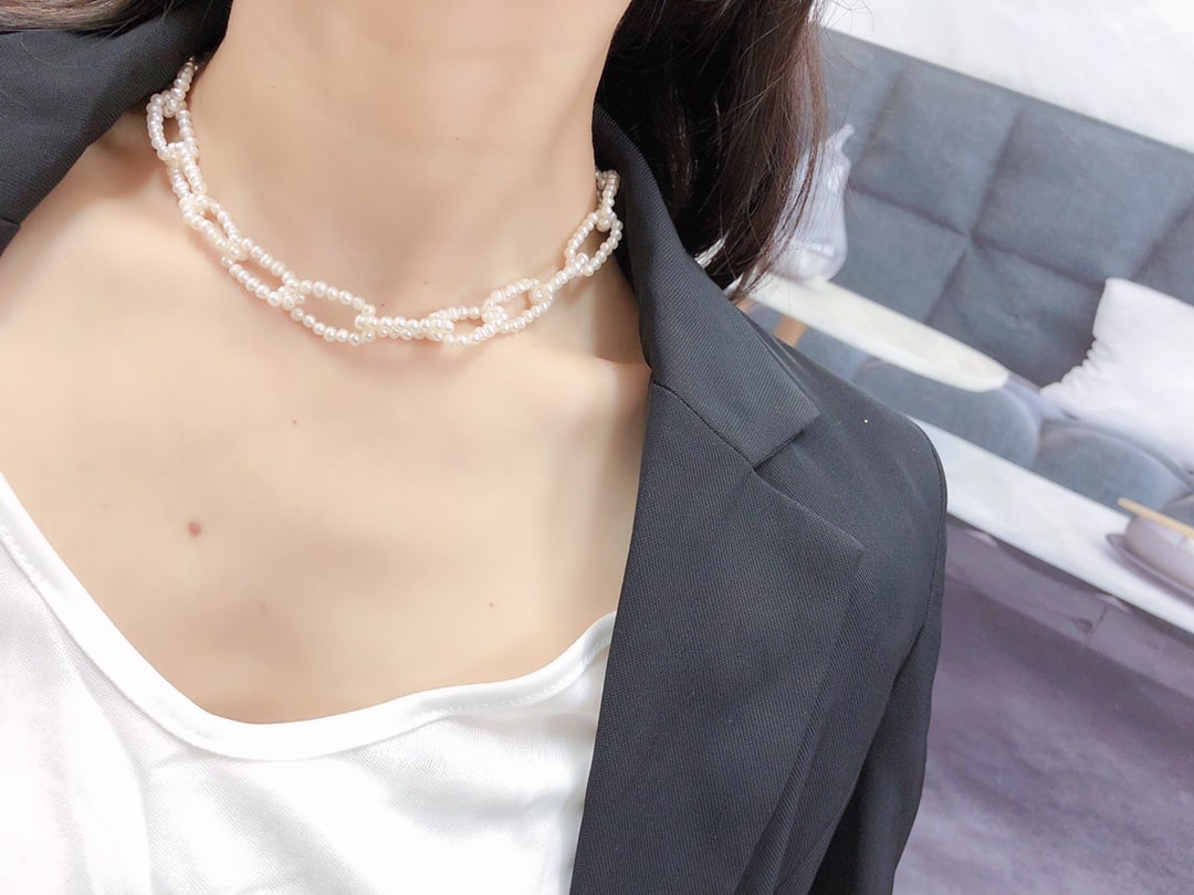 Natural Freshwater Pearl Necklace - 9