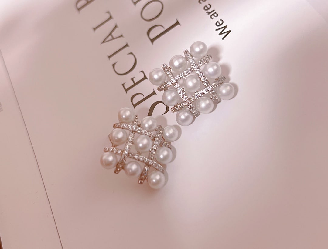 Natural Freshwater Pearl Earrings - 2