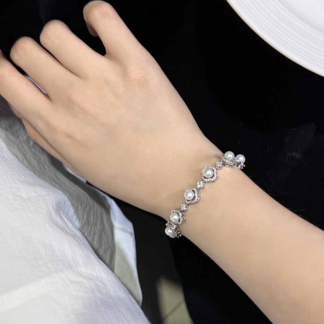 Natural Freshwater Pearl Bracelet - 4