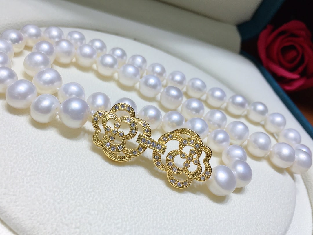 Natural Pearl Necklace - 5
