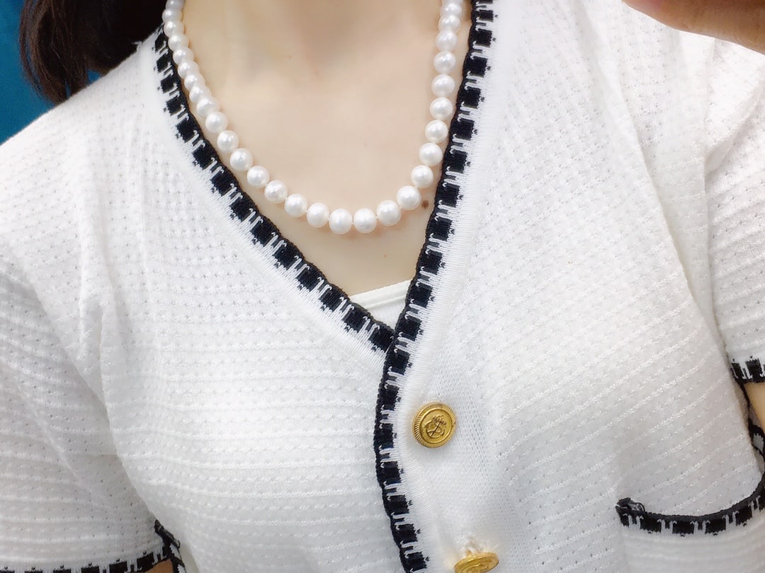 Natural Pearl Necklace - 9