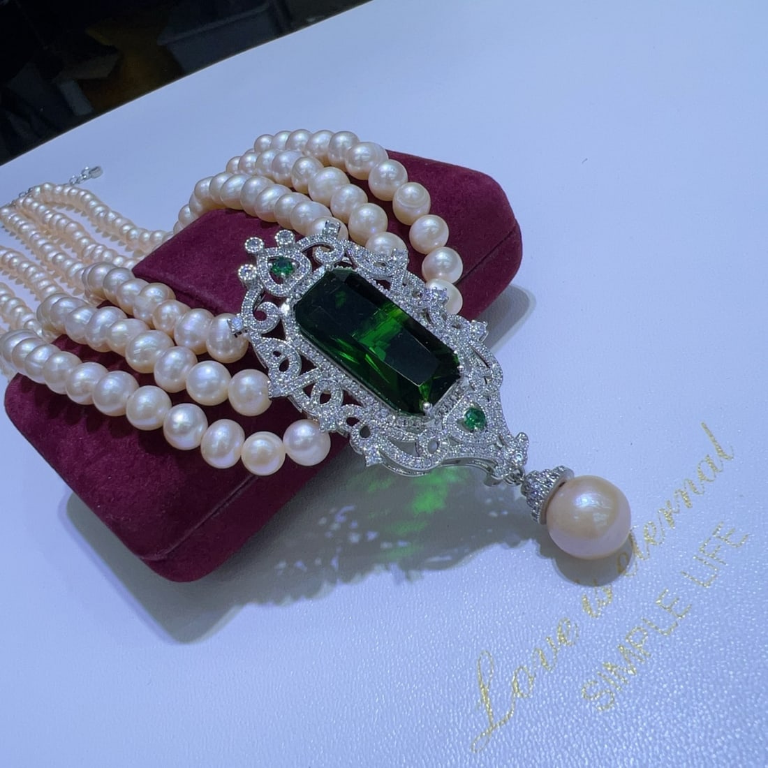 18K Gold-Plated Natural Pearl Layered Necklace - 2