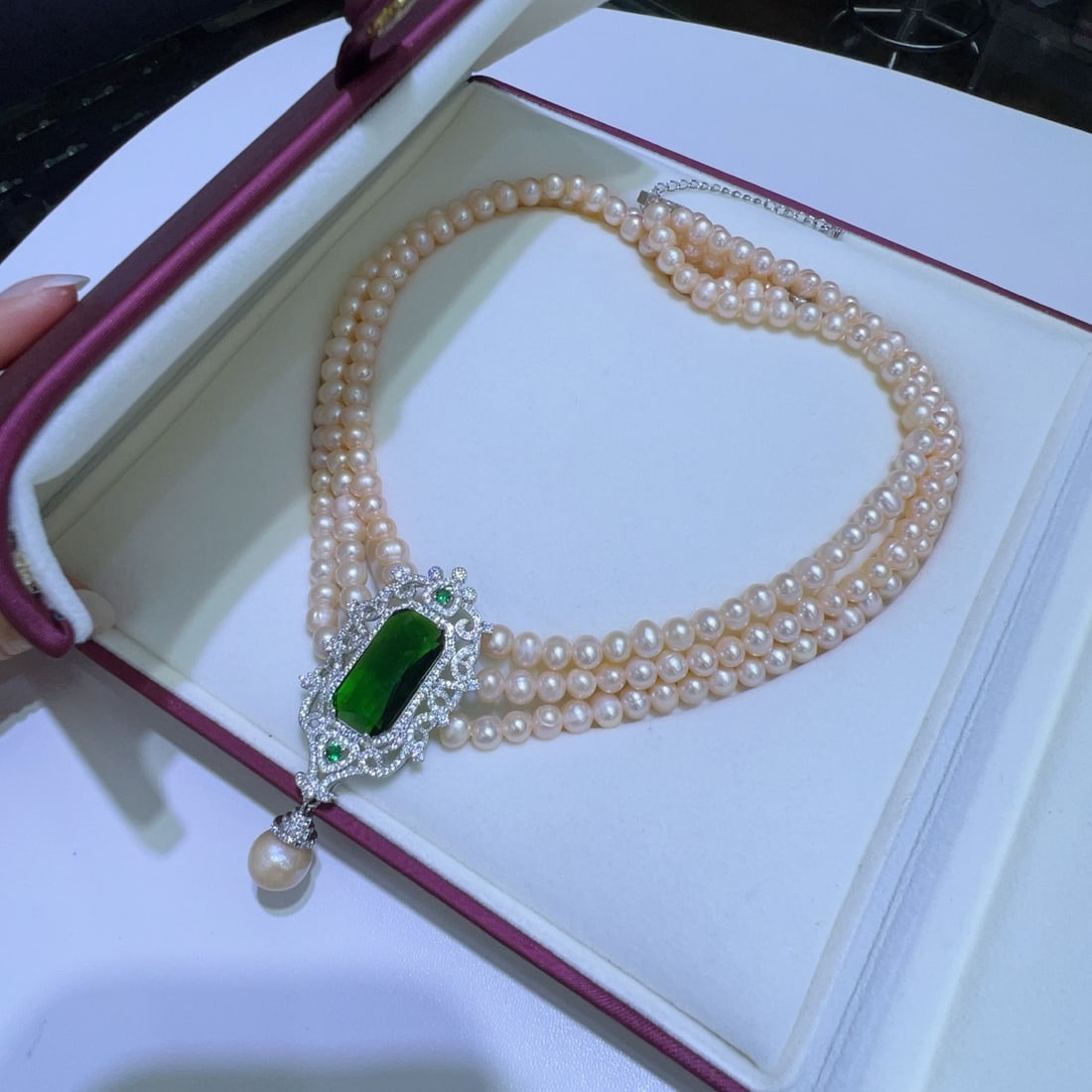 18K Gold-Plated Natural Pearl Layered Necklace - 5