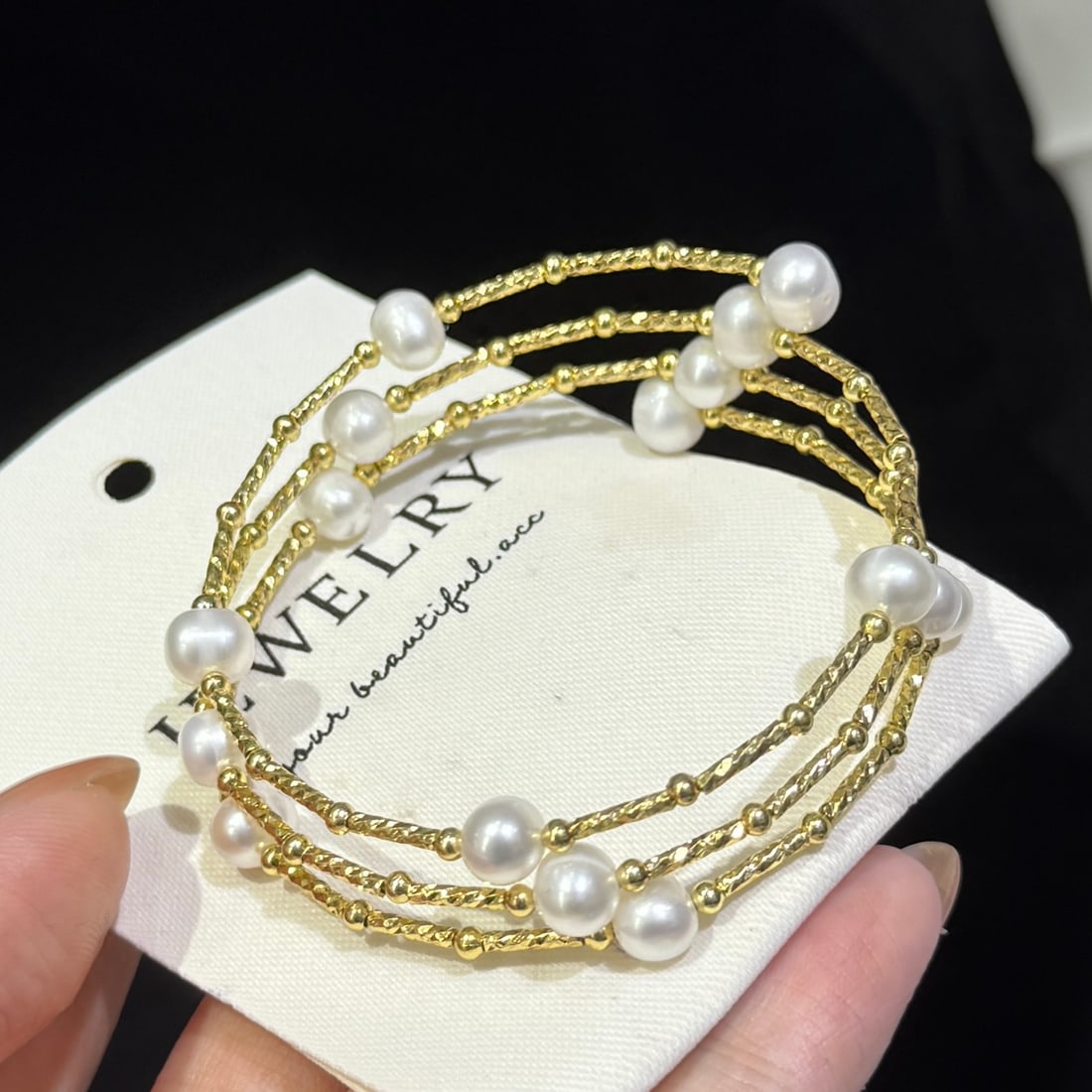Natural Freshwater Pearl Bracelet - 4