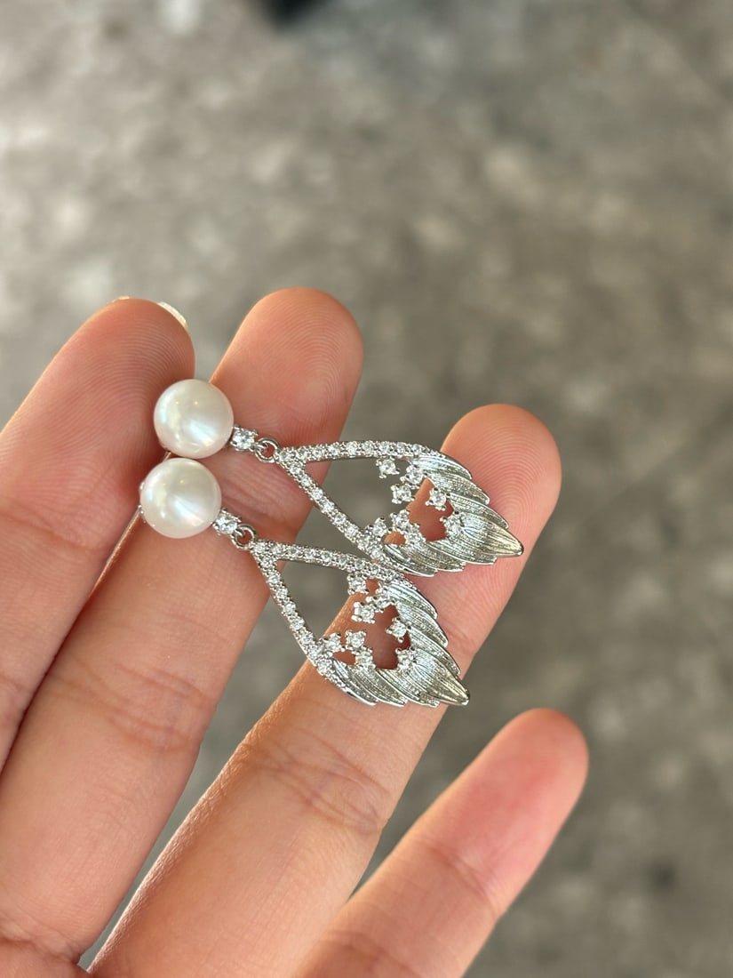 Natural Pearl Earrings - 3