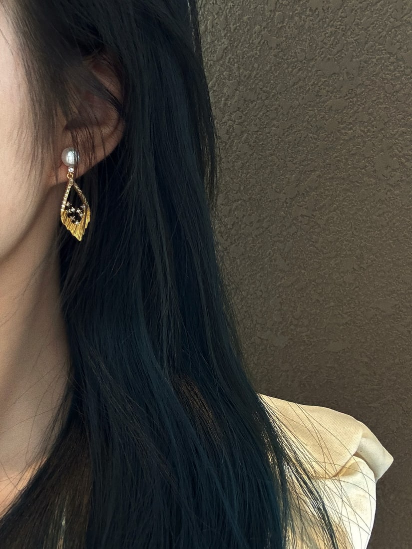 Natural Pearl Earrings - 6