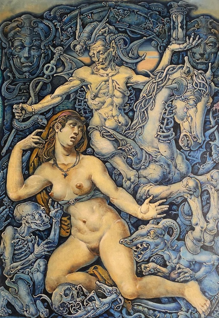 Oil painting Sleep Litvinov Oleg Arkad'yevich: Title: Oil painting Sleep Litvinov Oleg Arkad'yevich Description: No.Litv 398 *** ABOUT THIS PAINTING *** * TITLE: "Sleep" - Left part * ARTISTS: Litvinov Oleg Arkad'yevich * SIZE: 60x84 cm/'23.62x33.