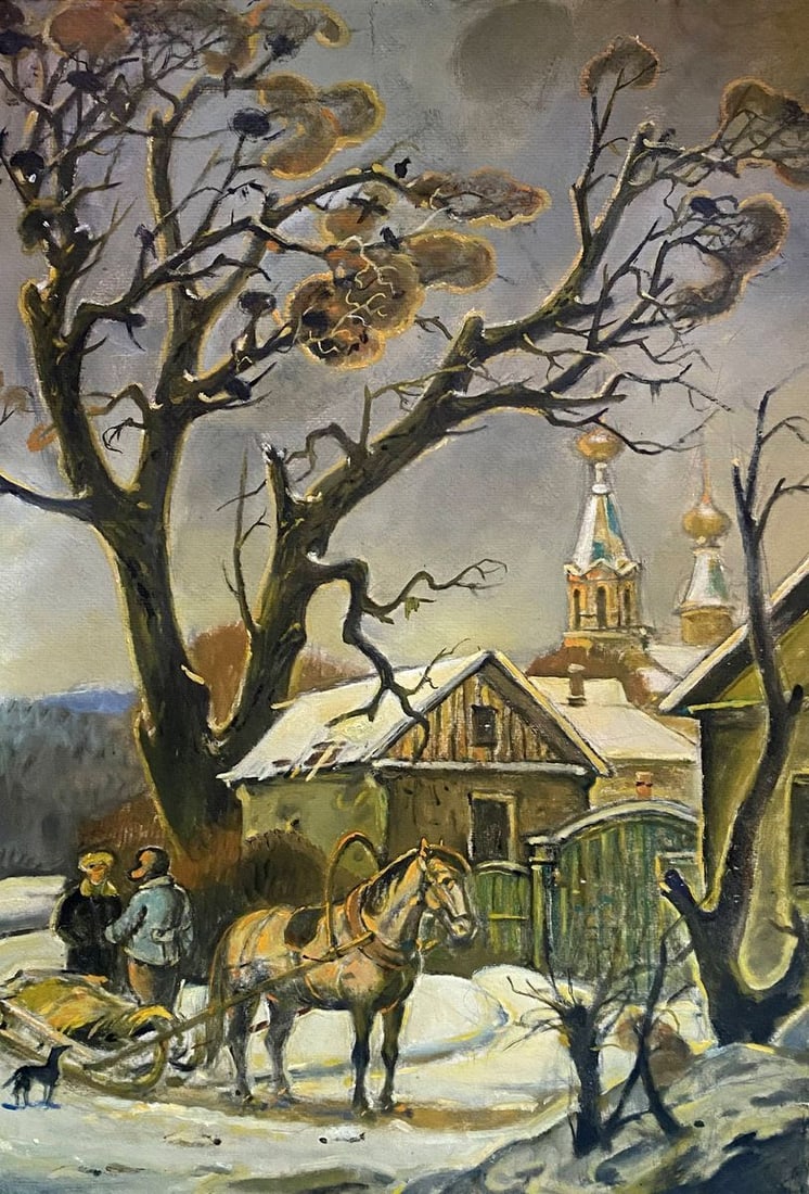 Oil painting To spring Litvinov Oleg Arkad'yevich: Title: Oil painting To spring Litvinov Oleg Arkad'yevich Description: No.Litv 403 *** ABOUT THIS PAINTING *** * TITLE: "To spring" * ARTISTS: Litvinov Oleg Arkad'yevich * SIZE: 51x70 cm/'20.07x27.55 i