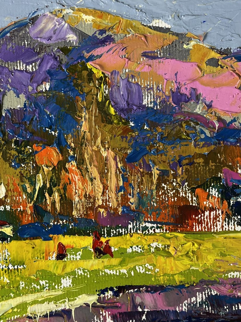 Oil painting At the Autumn Mountains Oleksiy Ivanyuk - 10