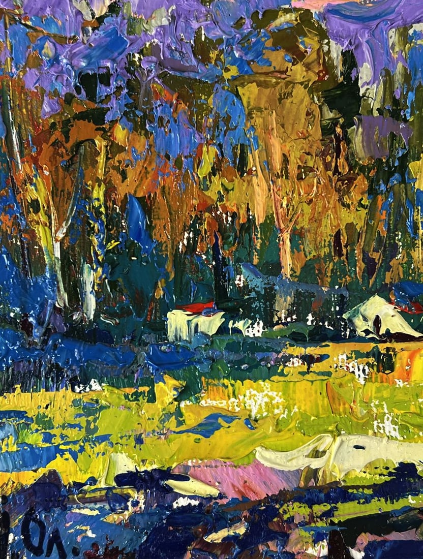 Oil painting At the Autumn Mountains Oleksiy Ivanyuk - 5
