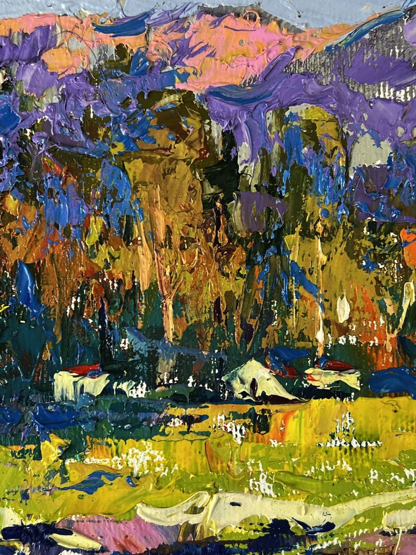 Oil painting At the Autumn Mountains Oleksiy Ivanyuk - 6