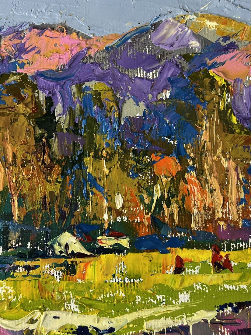 Oil painting At the Autumn Mountains Oleksiy Ivanyuk - 7