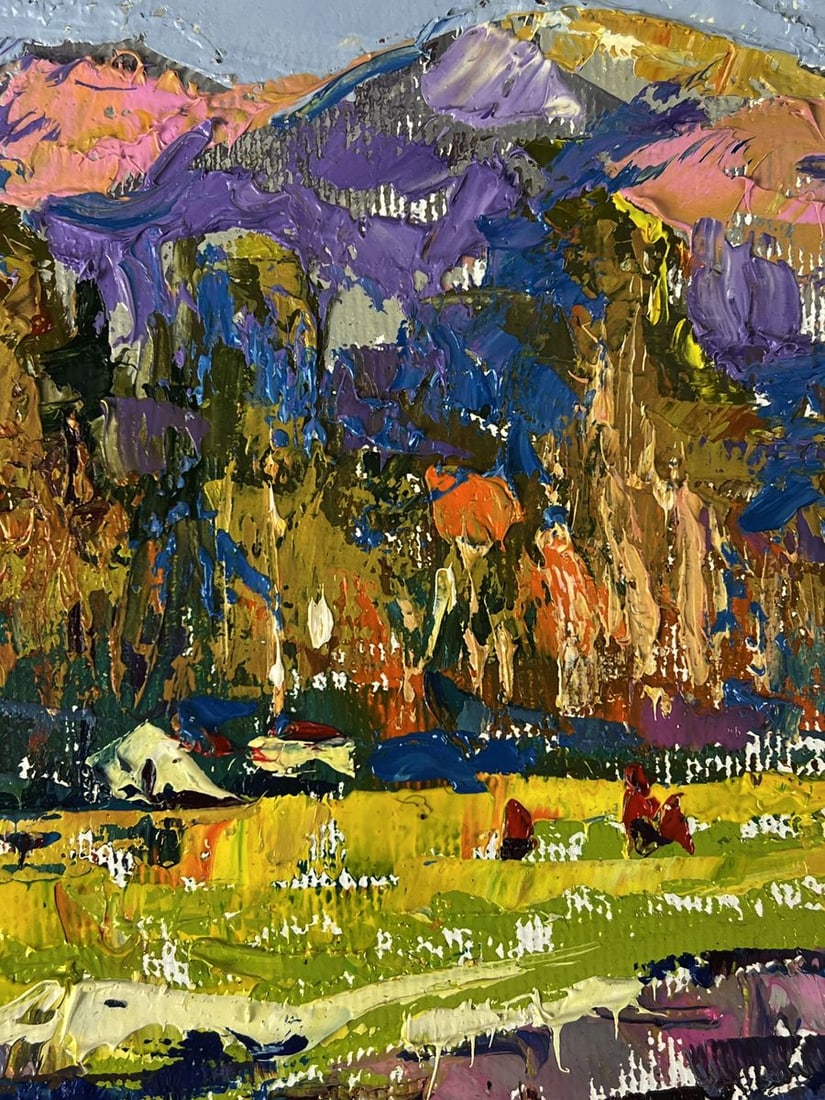 Oil painting At the Autumn Mountains Oleksiy Ivanyuk - 8