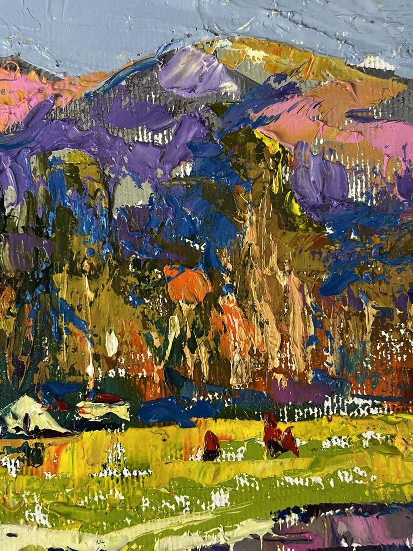 Oil painting At the Autumn Mountains Oleksiy Ivanyuk - 9