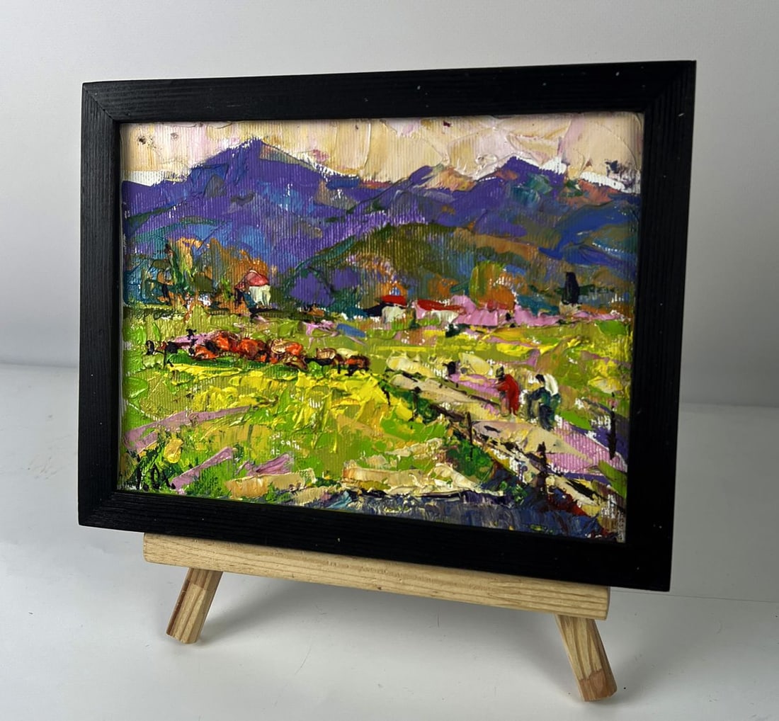 Oil painting Lush green meadows Oleksiy Ivanyuk - 2