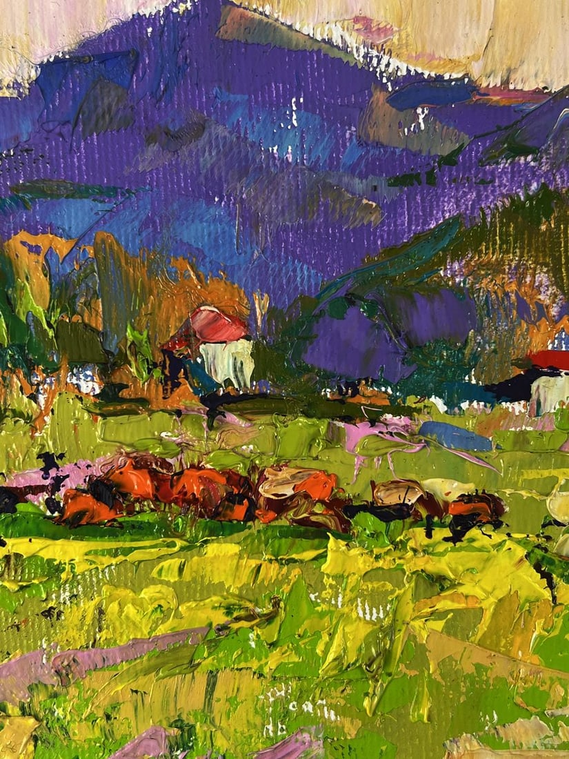 Oil painting Lush green meadows Oleksiy Ivanyuk - 4