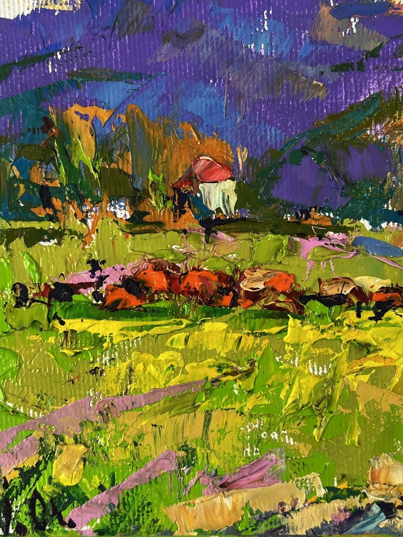 Oil painting Lush green meadows Oleksiy Ivanyuk - 5