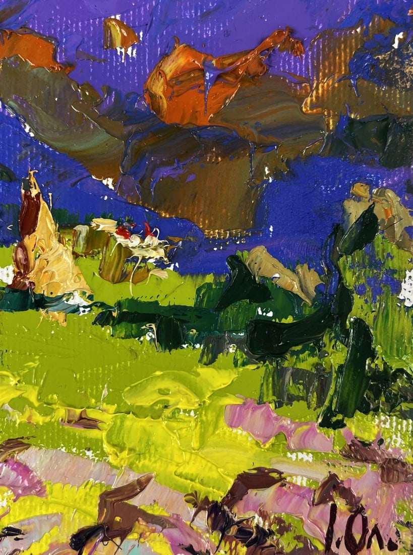 Oil painting Enjoying the mountains Oleksiy Ivanyuk - 10