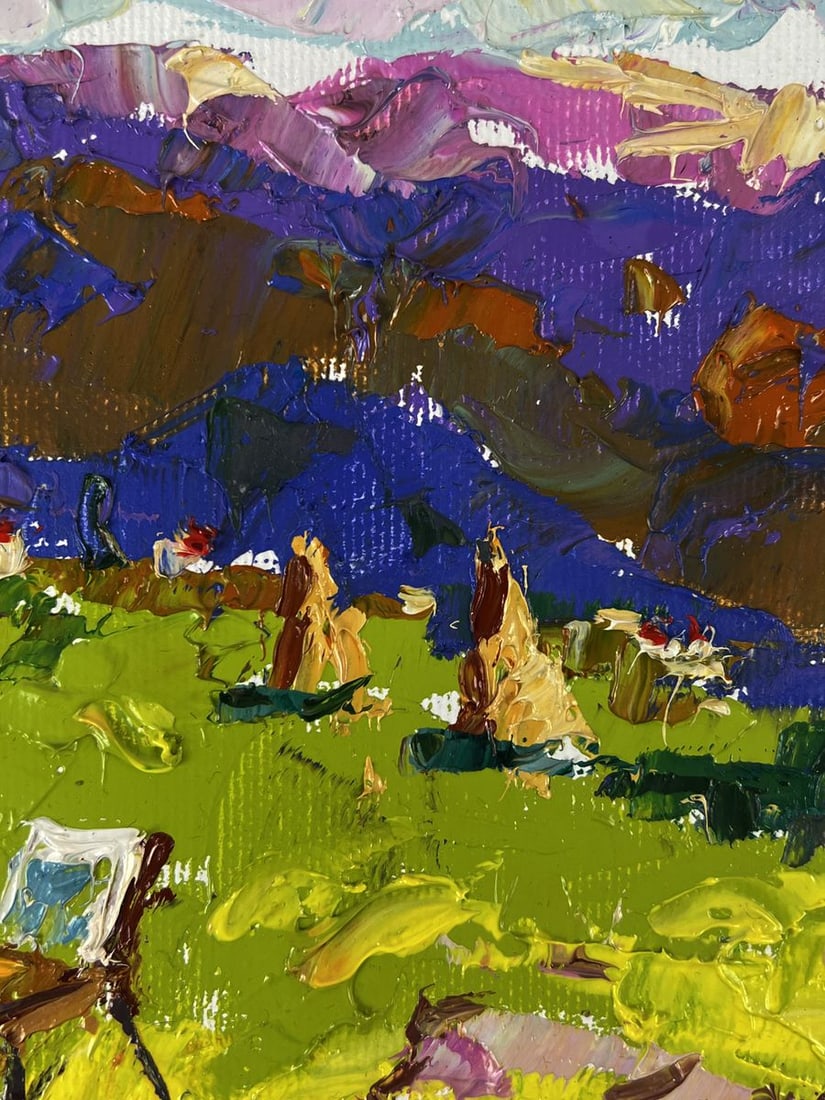 Oil painting Enjoying the mountains Oleksiy Ivanyuk - 7