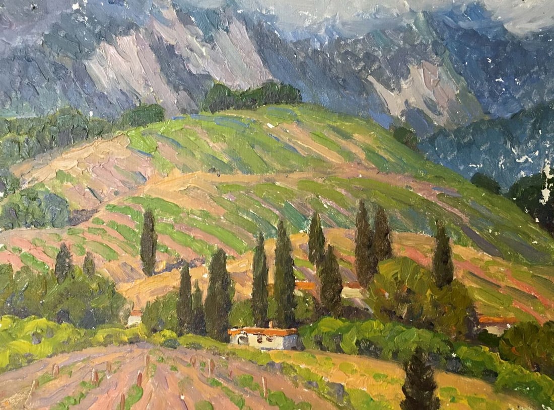 Oil painting Landscape of fields Zlyden Yuri Fedorovich (1 of 9)