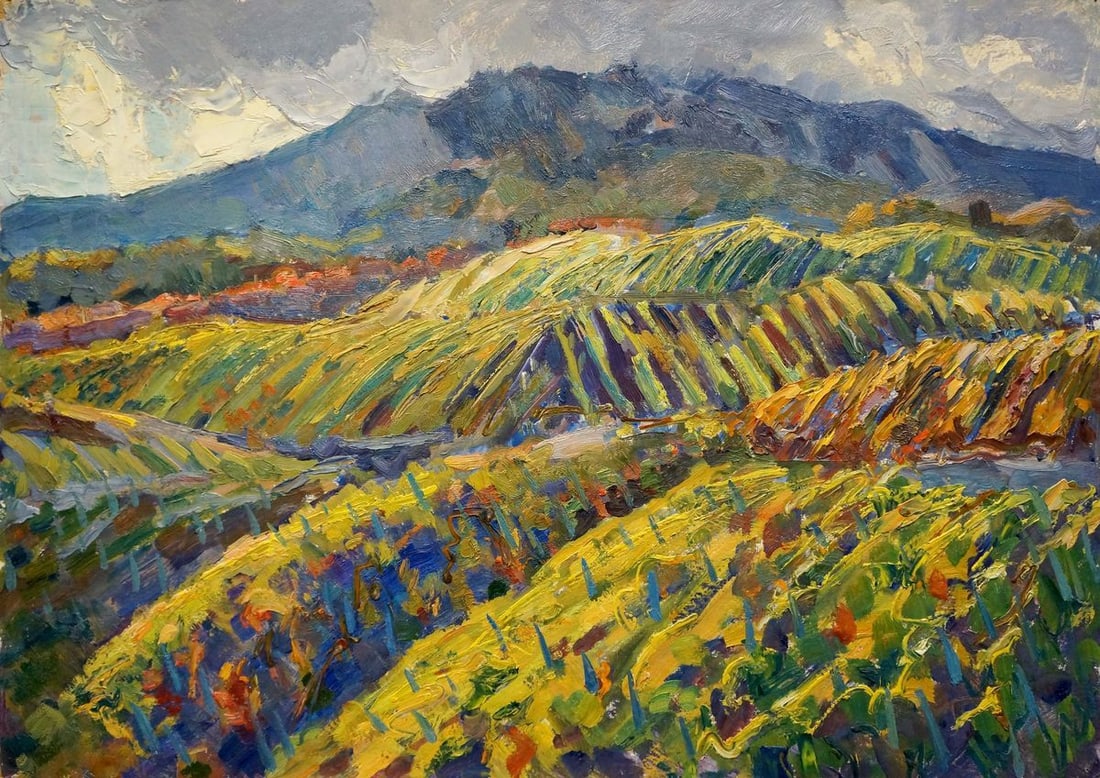 Oil painting Field landscape Migulko Viktor Vasilievich (1 of 8)